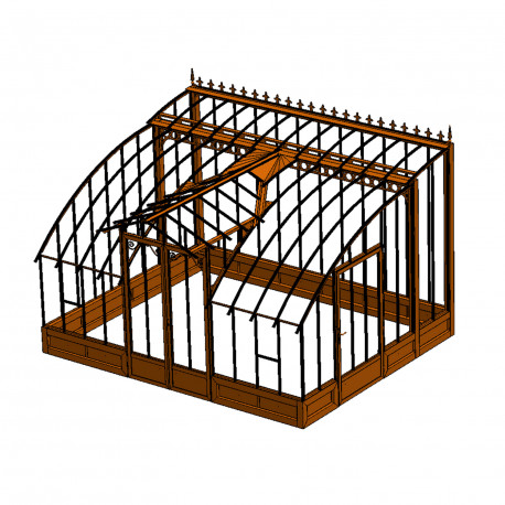 Serre reconditionnée MIRABEAU 3,70 x 4,55 m